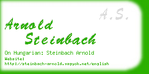 arnold steinbach business card